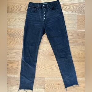 Denim Forum Black Yoko High Rise Slim Jeans